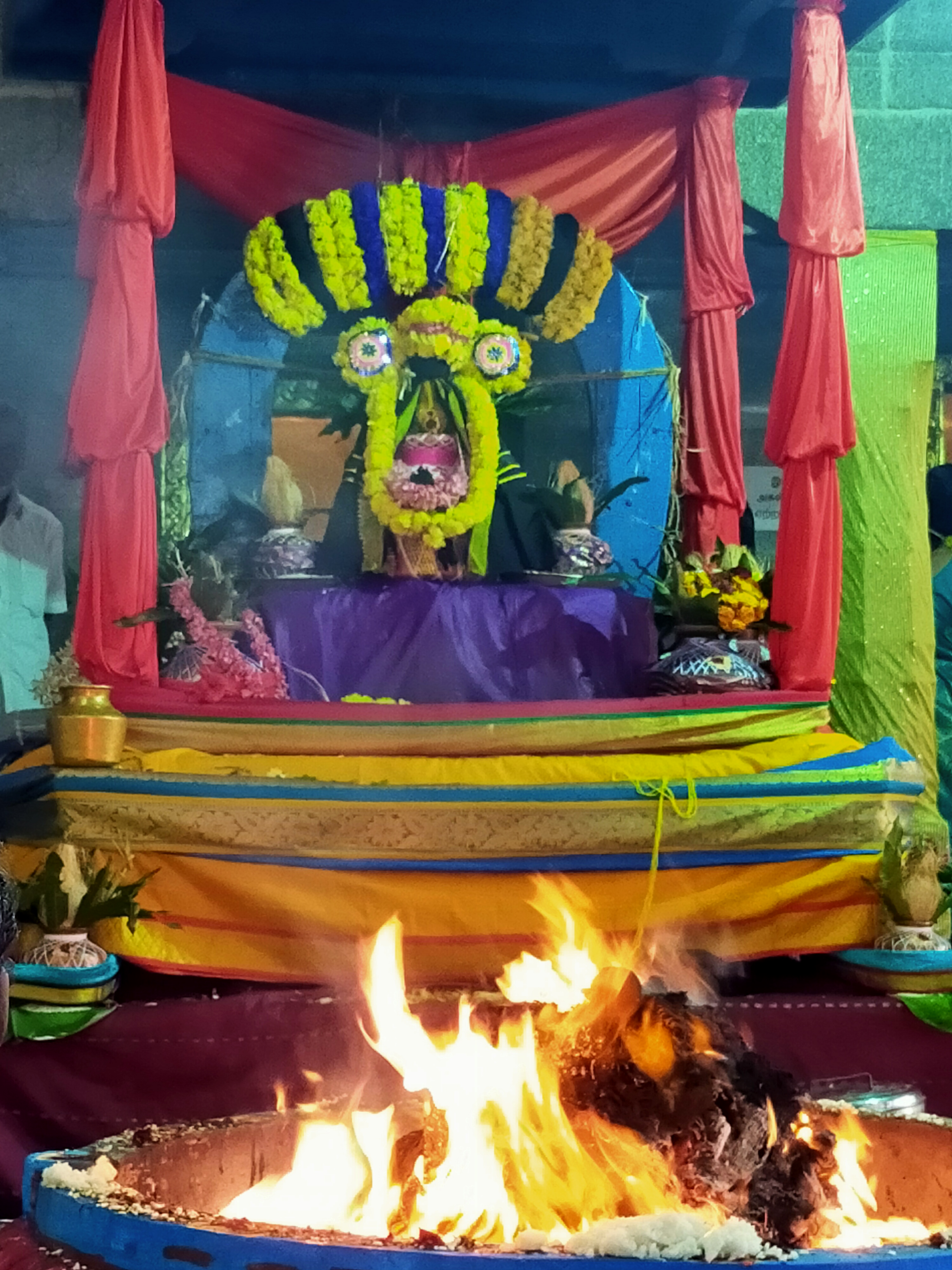 Shani Bagawan hawan puja with Sesame